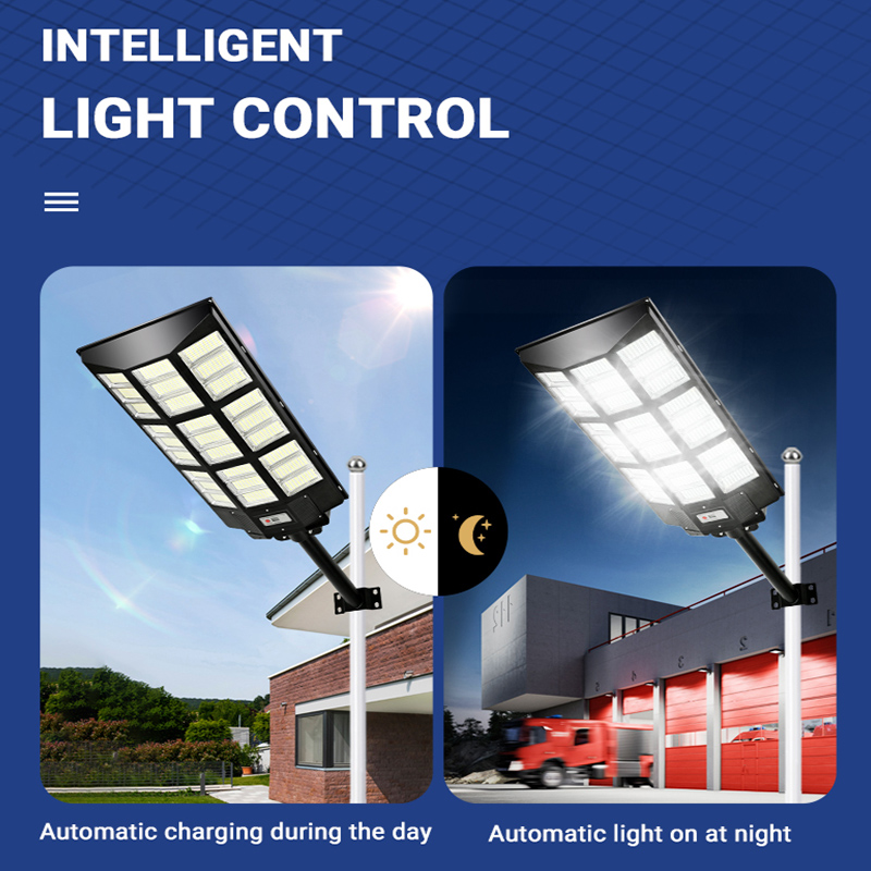 ឧបករណ៍ចាប់សញ្ញាចលនា 100w 200w 300w All in One LED Street Light