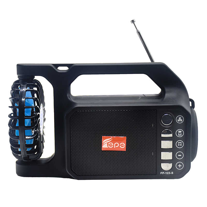 Fm Radio Bluetooth ឧបករណ៍បំពងសម្លេងថាមពលពន្លឺព្រះអាទិត្យចល័ត